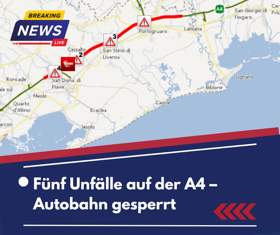 Fünf Unfälle auf der A4 – Autobahn gesperrt