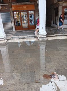 Hochwasser in Venedig im Sommer