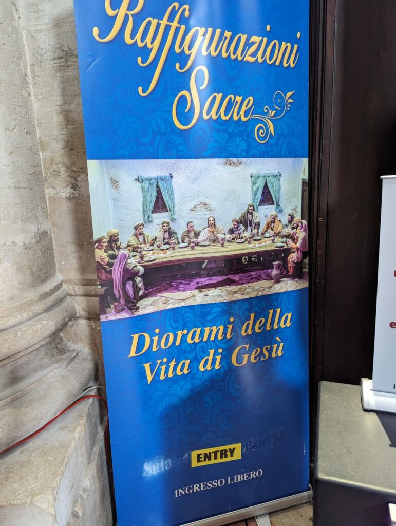Dioramen erzählen das Leben Jesu in Venedig
