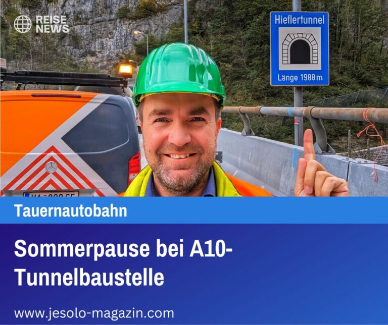 Sommerpause bei A10-Tunnelbaustelle