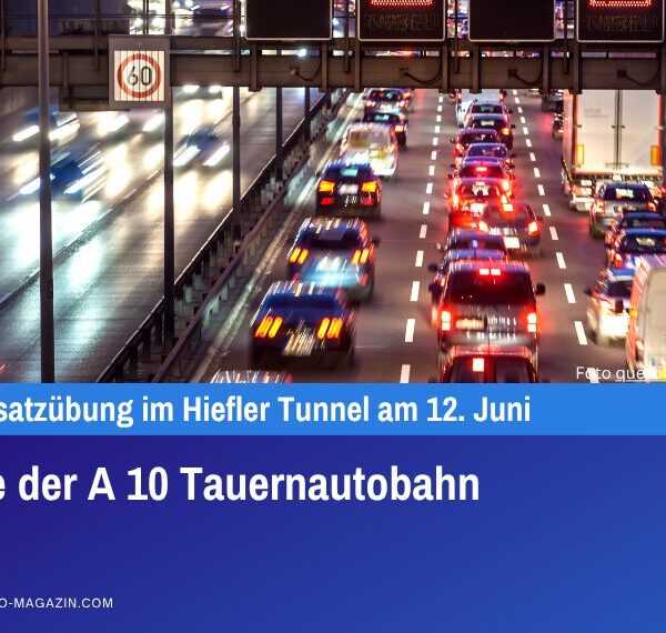 Sperre der A 10 Tauernautobahn