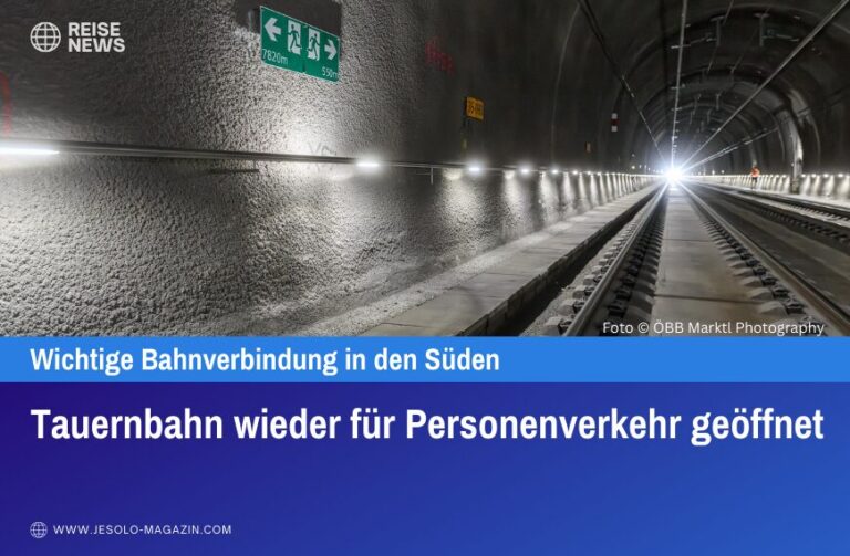 Tauernbahn wieder für Personenverkehr geöffnet
