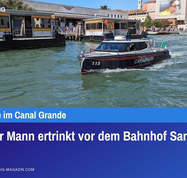 Junger Mann ertrinkt vor dem Bahnhof Santa Lucia