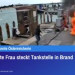 Verwirrte Frau steckt Tankstelle in Brand