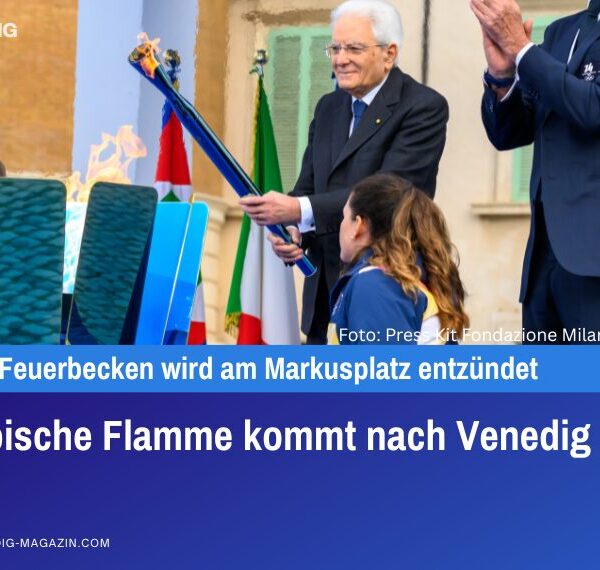 Olympische Flamme kommt nach Venedig