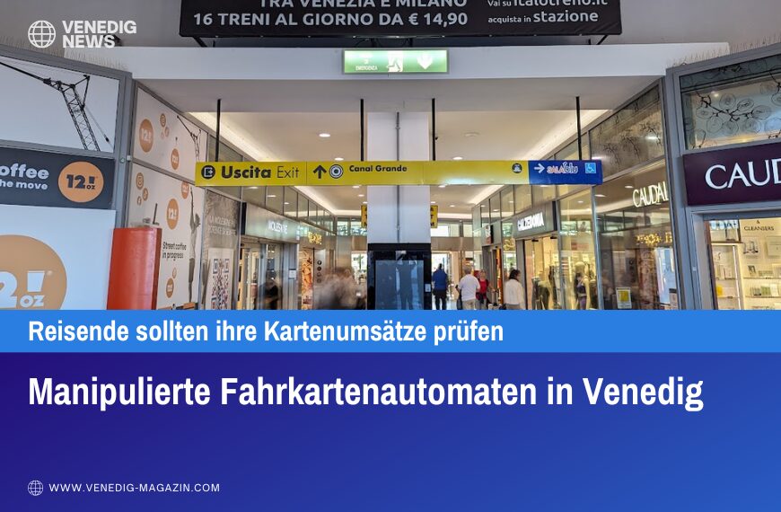 Manipulierte Fahrkartenautomaten in Venedig
